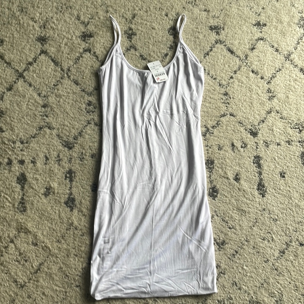 White m boutique slip dress